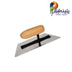 ماله استیل ذوزنقه دسته چوبی