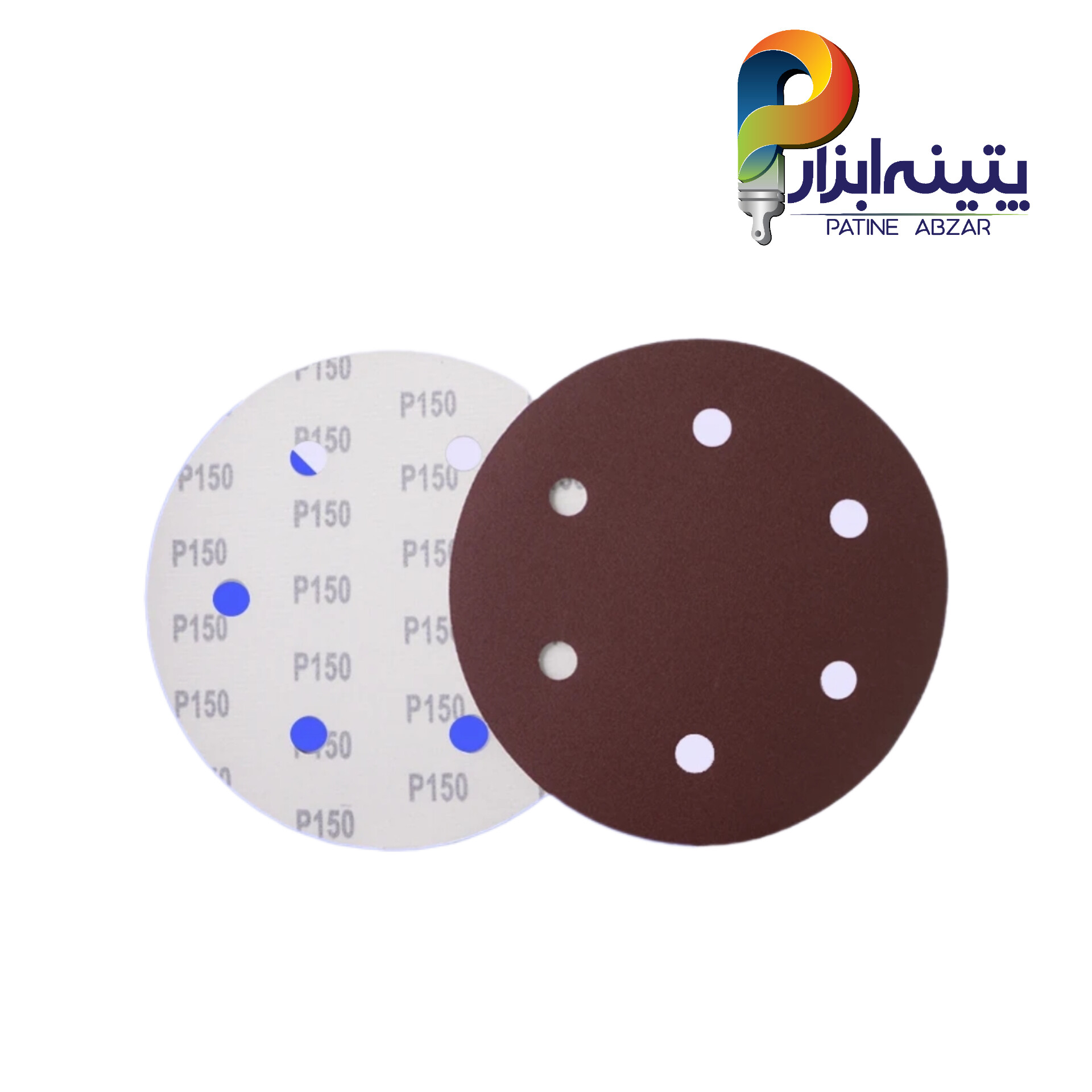 InShot_20260517_162526783 سنباده پشت کرکی دستگاه کناف شش سوراخ گرید 150 - Image 1