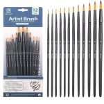 ست قلمو سرگرد 12 عددی Artist brush