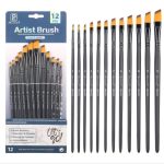 ست قلمو شمشیری 12 عددی Artist brush